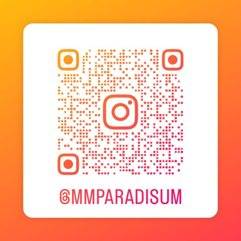 QR-Code zum Instagram-Profil von Paradisum Massage in Geesthacht – folgen Sie uns für Tipps, Angebote und Einblicke in unsere mobilen und Praxis-Massagen.